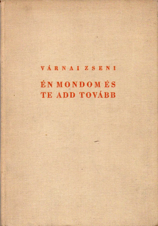Én mondom és te add tovább - Oskola Antikvárium