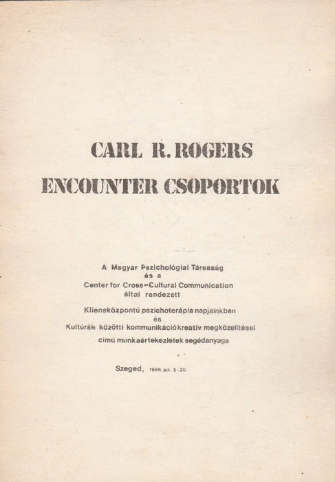 Encounter csoportok - Oskola Antikvárium