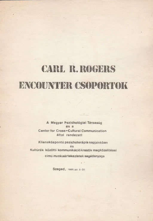Encounter csoportok - Oskola Antikvárium