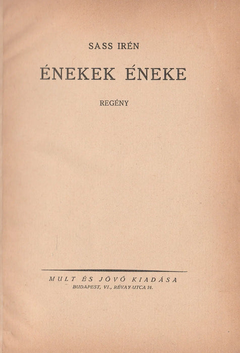 Énekek éneke - Oskola Antikvárium