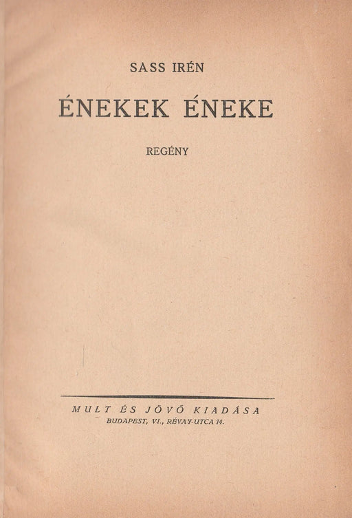 Énekek éneke - Oskola Antikvárium