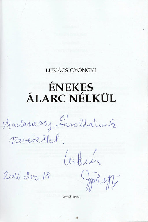 Énekes álarc nélkül - Oskola Antikvárium