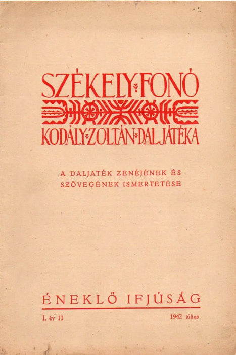 Éneklő Ifjúság 6 száma 1941 - 1942 - Oskola Antikvárium