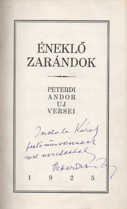 Éneklő zarándok - Oskola Antikvárium