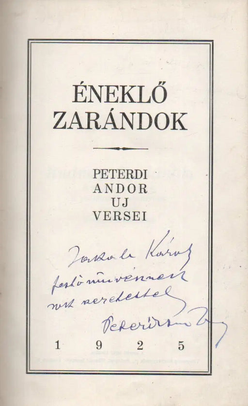 Éneklő zarándok - Oskola Antikvárium
