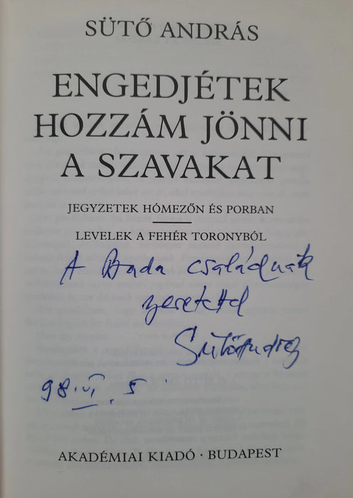 Engedjétek hozzám jönni a szavakat - Oskola Antikvárium