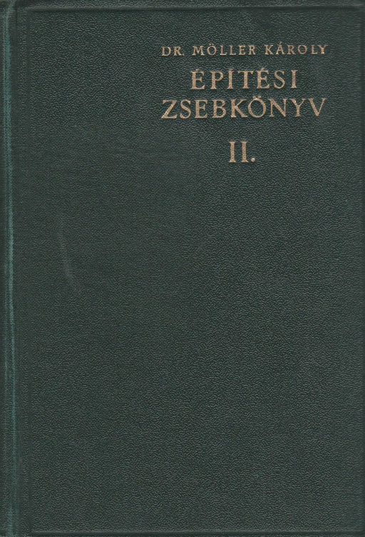 Építési zsebkönyv I - II. - Oskola Antikvárium