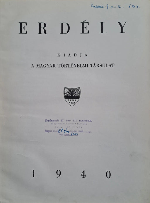 Erdély - Oskola Antikvárium