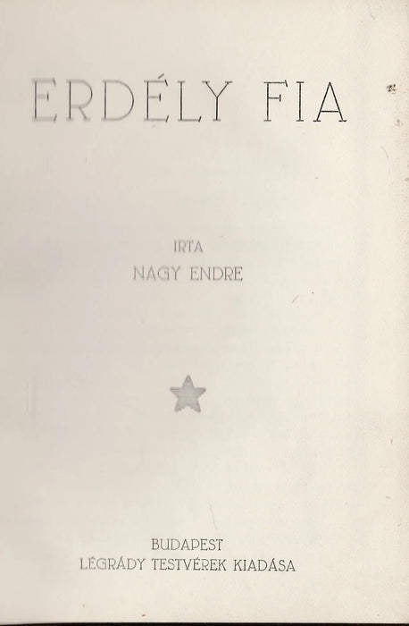 Erdély fia - Oskola Antikvárium