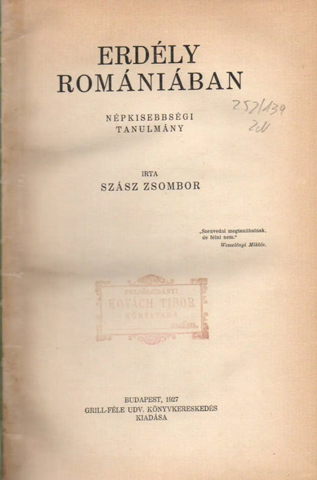 Erdély Romániában - Oskola Antikvárium