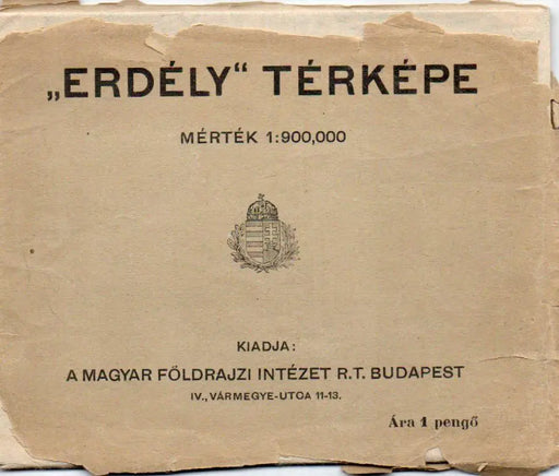 "Erdély" térképe - Oskola Antikvárium
