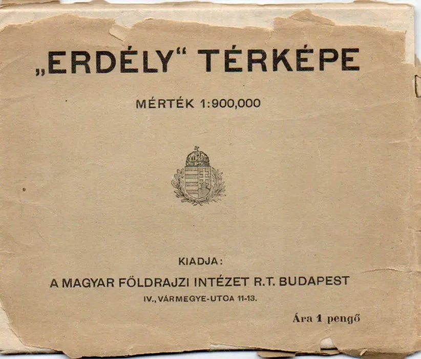 "Erdély" térképe - Oskola Antikvárium