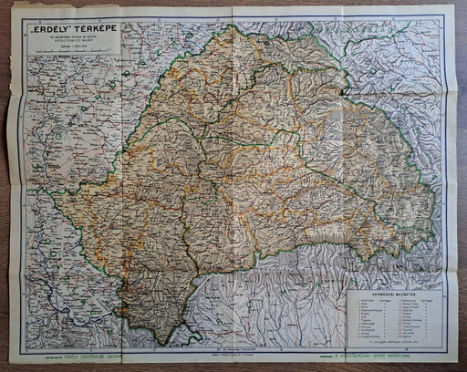 "Erdély" térképe - Oskola Antikvárium