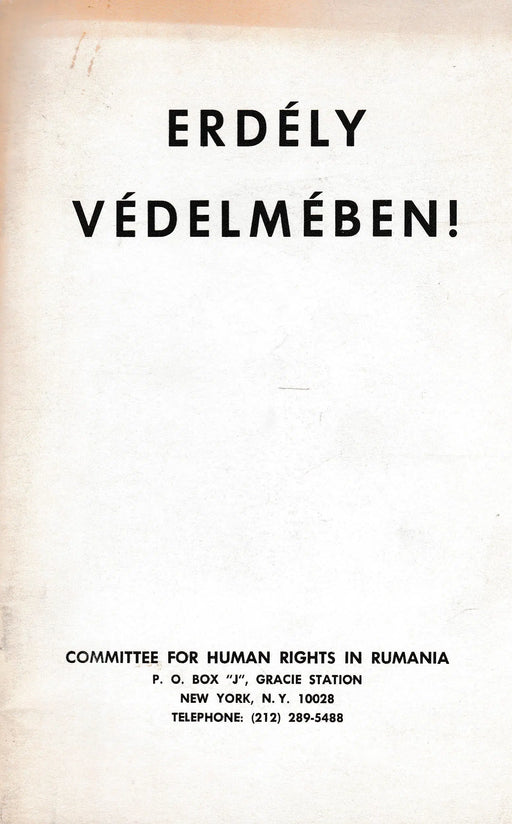Erdély védelmében! - Oskola Antikvárium