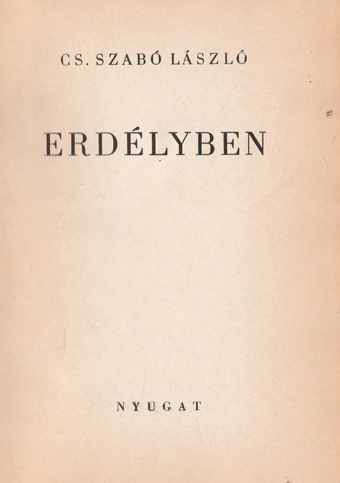 Erdélyben - Oskola Antikvárium