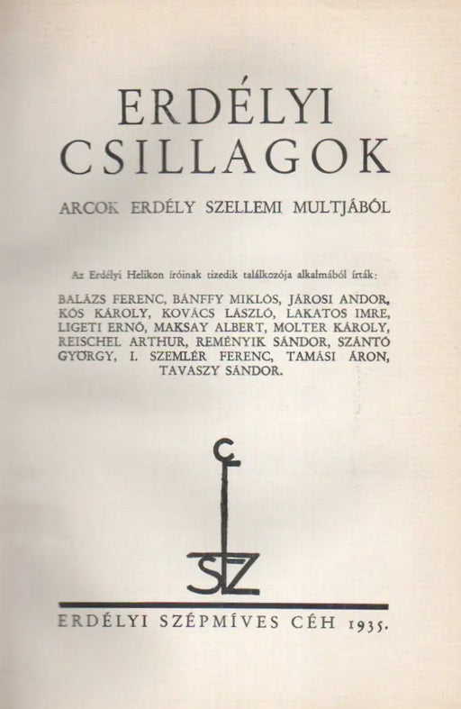 Erdélyi csillagok - Oskola Antikvárium