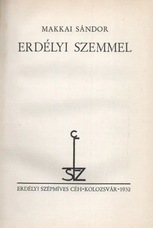 Erdélyi szemmel - Oskola Antikvárium