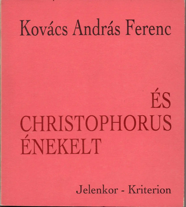 És Christophorus énekelt - Oskola Antikvárium