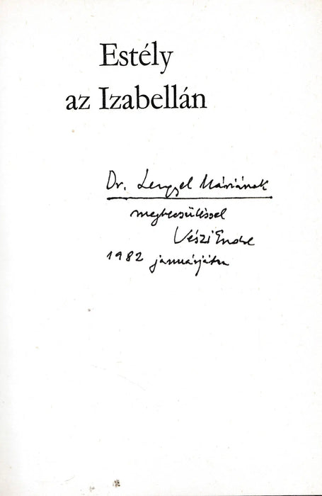 Estély az Izabellán - Oskola Antikvárium