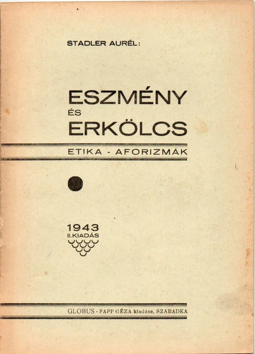 Eszmény és erkölcs - Oskola Antikvárium