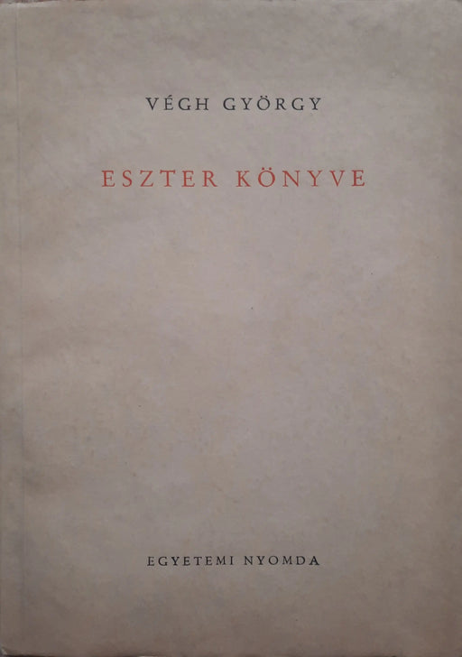 Eszter könyve - Oskola Antikvárium