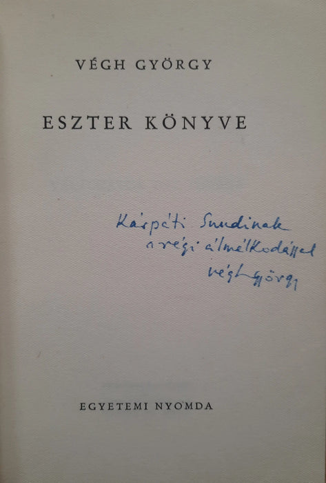 Eszter könyve - Oskola Antikvárium