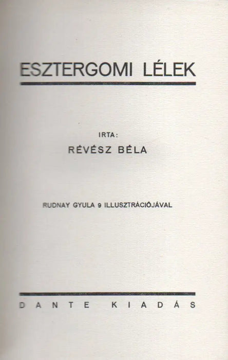 Esztergomi lélek - Oskola Antikvárium