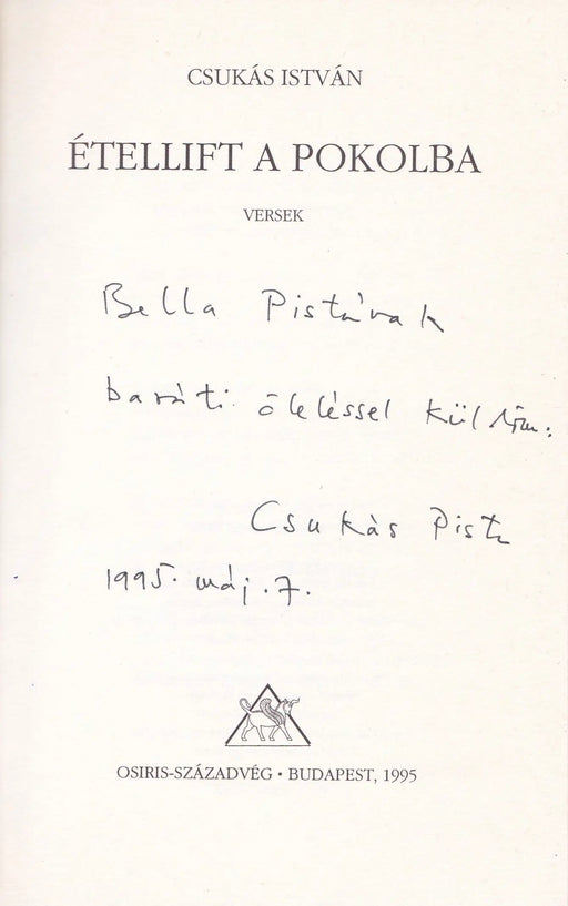 Étellift a Pokolba - Oskola Antikvárium