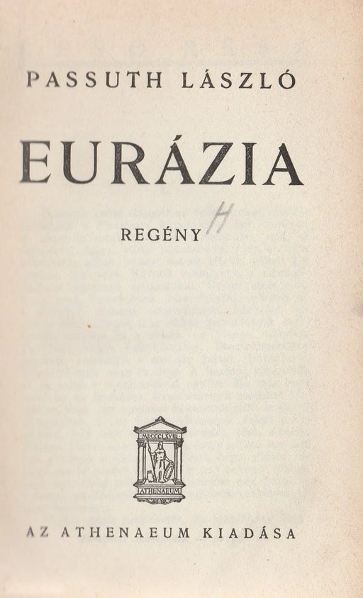 Eurázia - Oskola Antikvárium