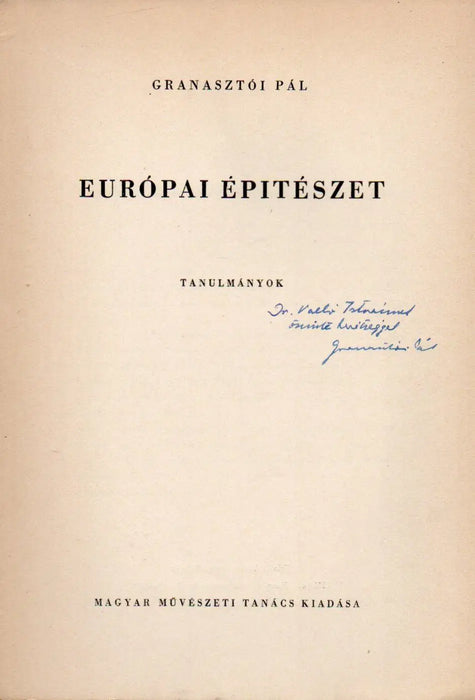 Európai építészet - Oskola Antikvárium