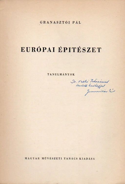 Európai építészet - Oskola Antikvárium