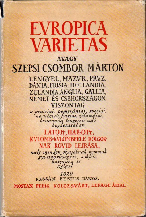 Europica Varietas - Oskola Antikvárium