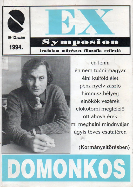 Ex Symposion 10 - 12. - Domonkos - Oskola Antikvárium