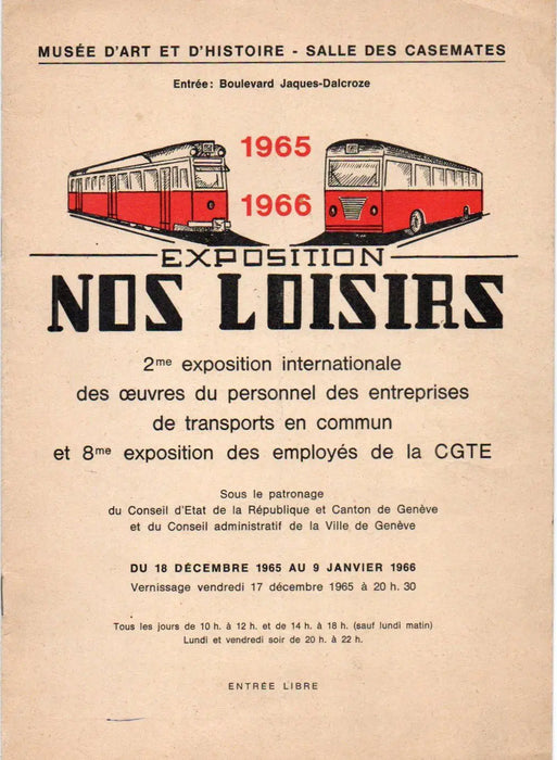 Exposition nos loisirs 1965 - 1966 - Oskola Antikvárium