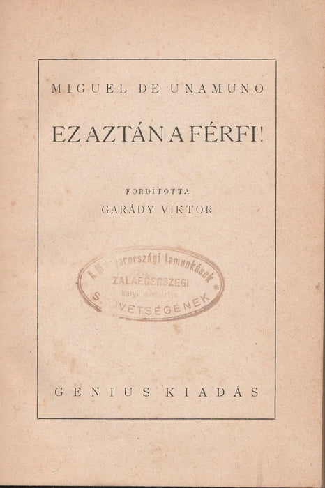 Ez aztán a férfi! - Oskola Antikvárium