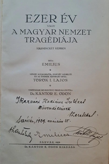 Ezer év vagy a magyar nemzet tragédiája - Oskola Antikvárium