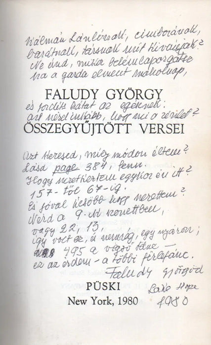 Faludy György összegyűjtött versei - Oskola Antikvárium