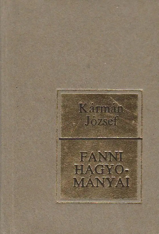 Fanni hagyományai - Oskola Antikvárium