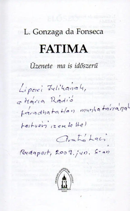 Fatima - Oskola Antikvárium