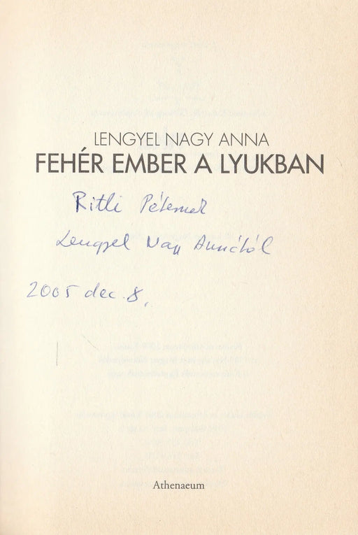 Fehér ember a lyukban - Oskola Antikvárium