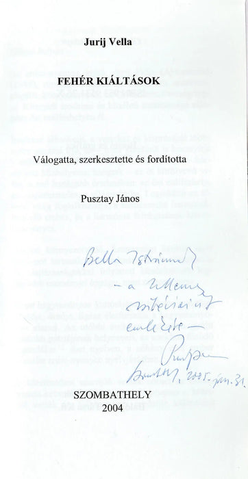 Fehér kiáltások - Oskola Antikvárium