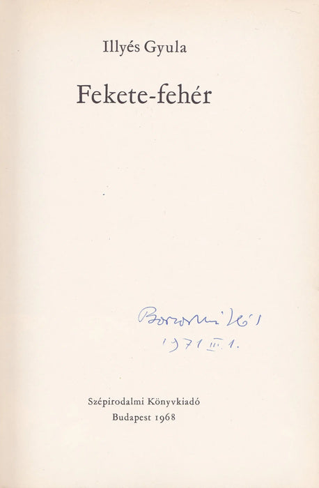 Fekete - fehér - Oskola Antikvárium