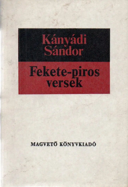 Fekete - piros versek - Oskola Antikvárium