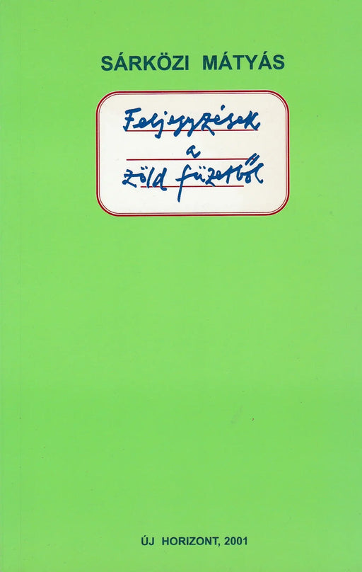 Feljegyzések a zöld füzetből - Oskola Antikvárium