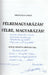 Félremagyarázás? Félre, magyarázás! - Oskola Antikvárium