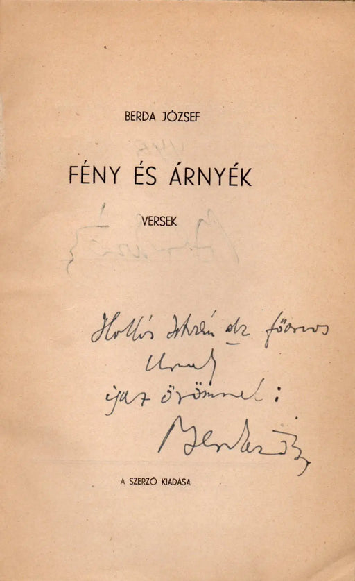 Fény és árnyék - Oskola Antikvárium