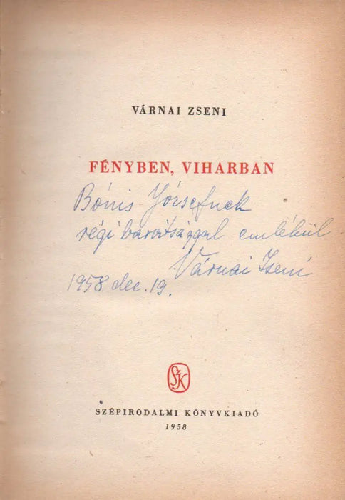 Fényben, viharban - Oskola Antikvárium