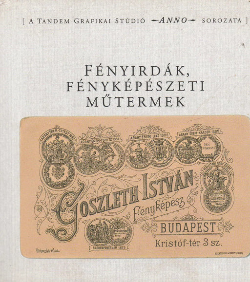 Fényirdák, fényképészeti műtermek - Oskola Antikvárium