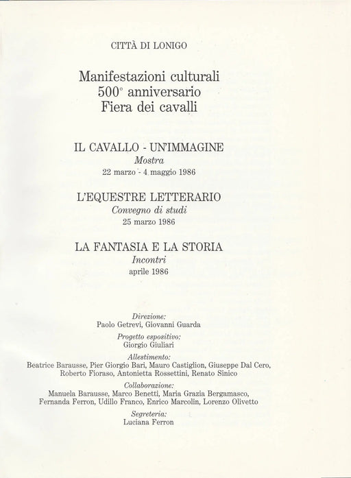 Fiera di Lonigo 1486/1986 - Oskola Antikvárium