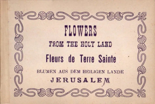 Flowers from the Holy Land - Jerusalem - Oskola Antikvárium